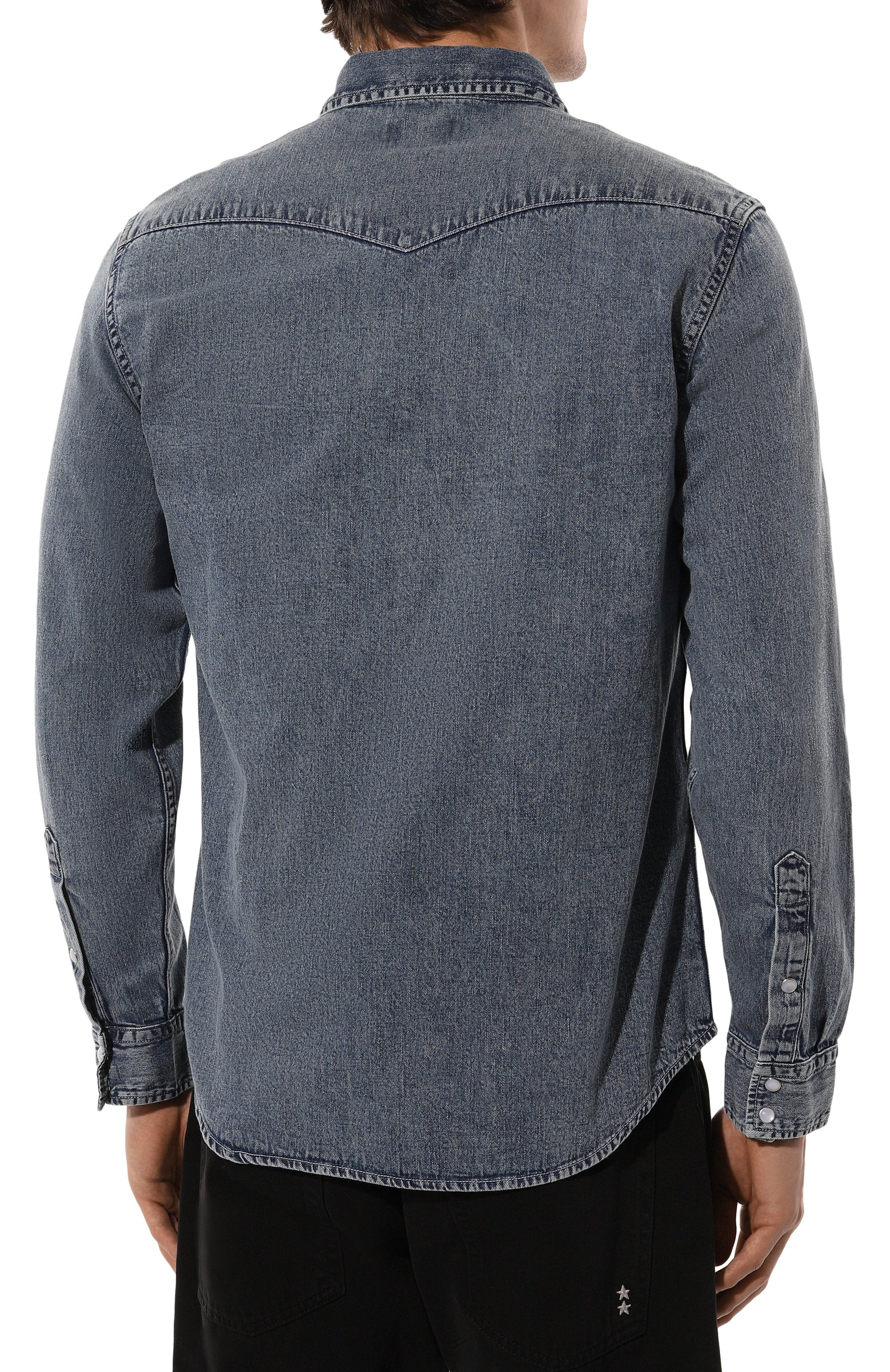 Джинсовая рубашка WOOLRICH, арт. CFWOSI0158MRUT4037, фото 4