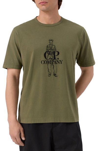 Хлопковая футболка C.P. COMPANY, арт. 18CMTS288A0060570, фото 3