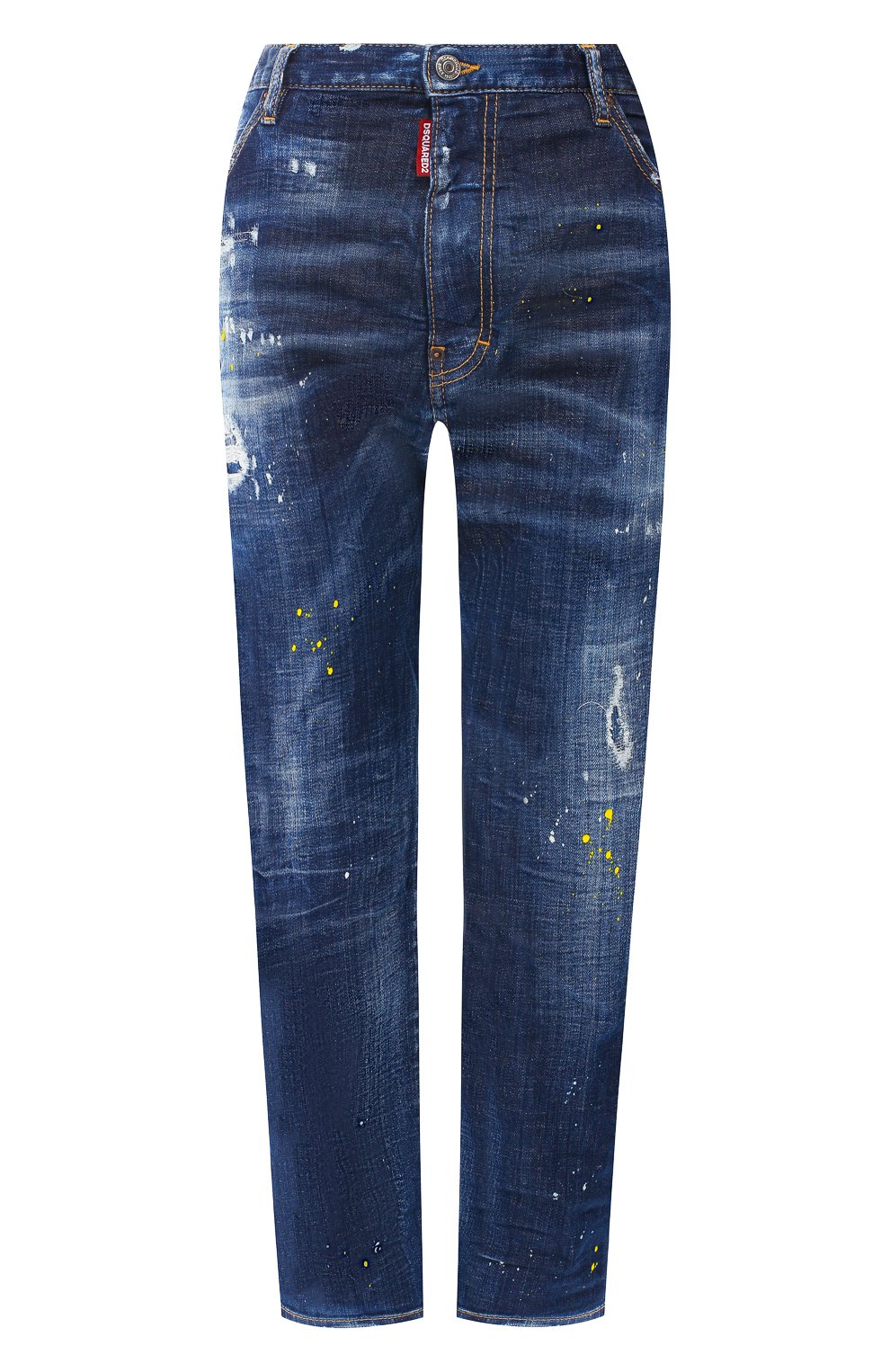 Укороченные джинсы DSQUARED2 синего цвета по цене 38500 руб., арт. S72LB0181/S30342, фото 1 Укороченные джинсы DSQUARED2, арт. S72LB0181/S30342, фото 1