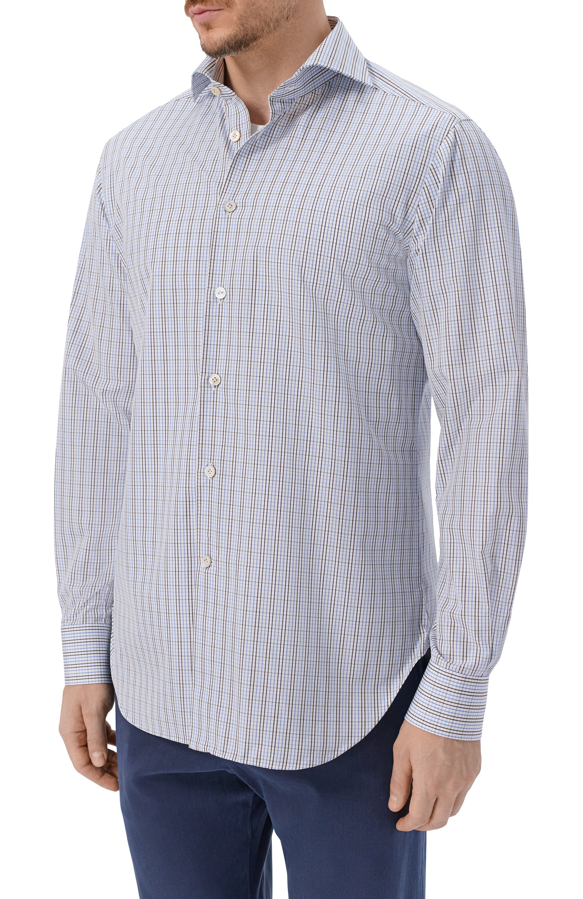 Хлопковая сорочка KITON, арт. UCCH0948223, фото 3