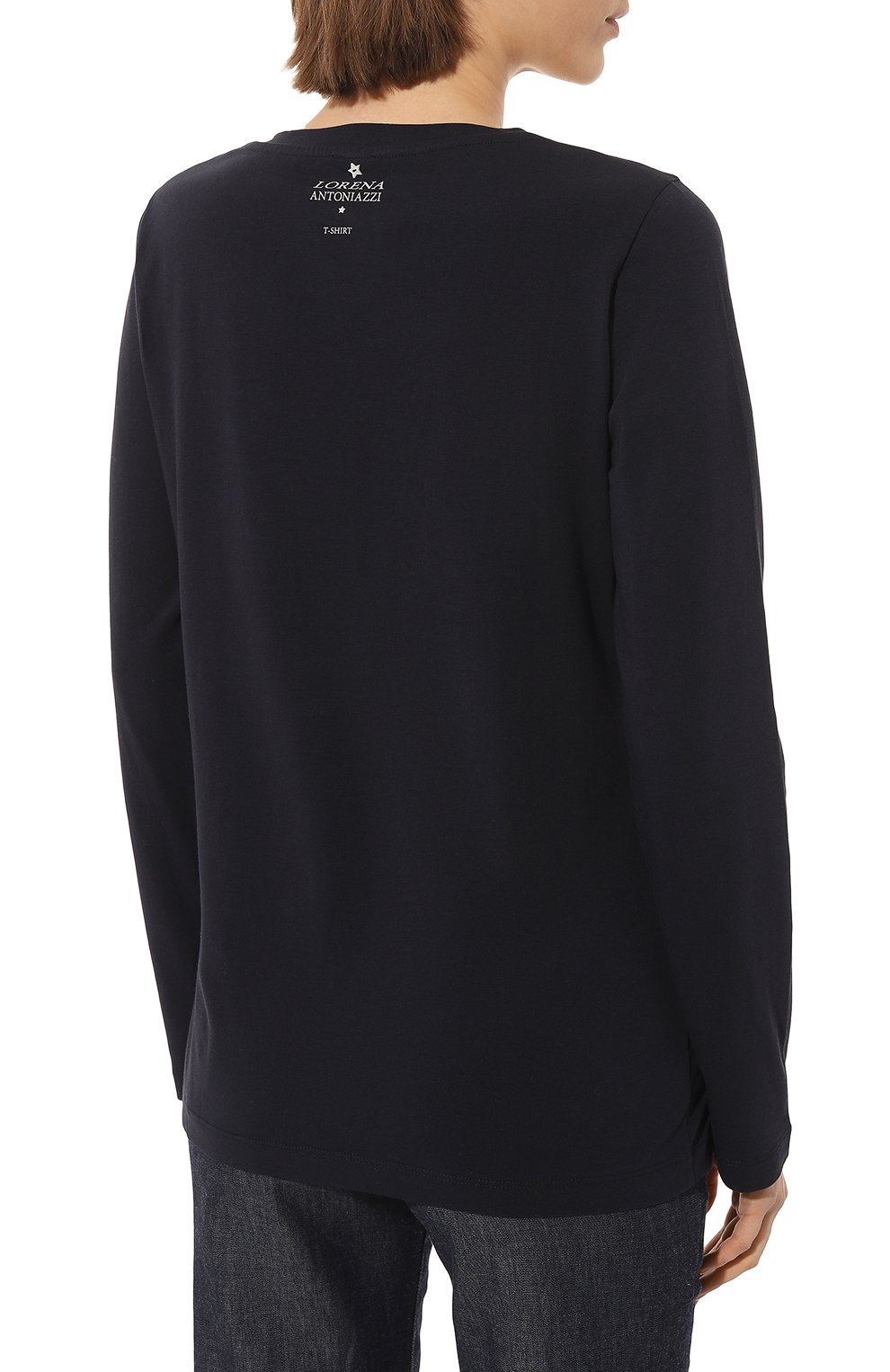 Хлопковый лонгслив LORENA ANTONIAZZI, арт. P2308TS10A/9999, фото 4
