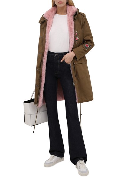 Хлопковая парка REDVALENTINO хаки цвета по цене 109500 руб., арт. WR3CK00S/63F, фото 2 Хлопковая парка REDVALENTINO, арт. WR3CK00S/63F, фото 2