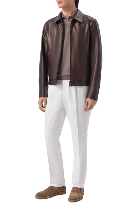 Кожаная куртка MVST M26.2PM.L021/L011 NAPPA CREAM Коричневый  M26.2PM.L021/L011 NAPPA CREAM Фото 2