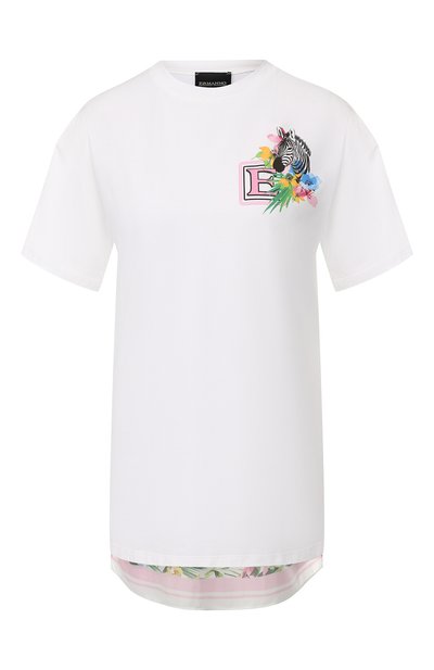 Женская футболка из смеси хлопка и вискозы ERMANNO ERMANNO SCERVINO, арт. 44 T TS11 JVC