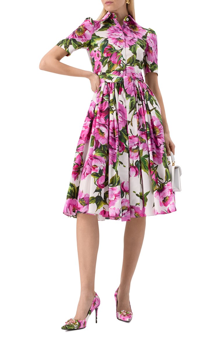 Женские текстильные туфли DOLCE & GABBANA розового цвета, арт. CD1916/A6L95 | Фото 2 (Материал внешний: Текстиль; Каблук высота: Высокий; Подошва: Плоская; Материал внутренний: Натуральная кожа; Каблук тип: Шпилька; Размерность: Товар большемерит; Автоматизация ТО: Проставлено; Автоматизация состава: Проставлено)