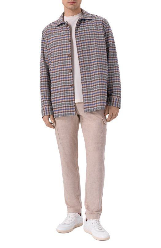 Хлопковая рубашка Giampaolo GB24/TS43322 Коричневый  GB24/TS43322 Фото 2