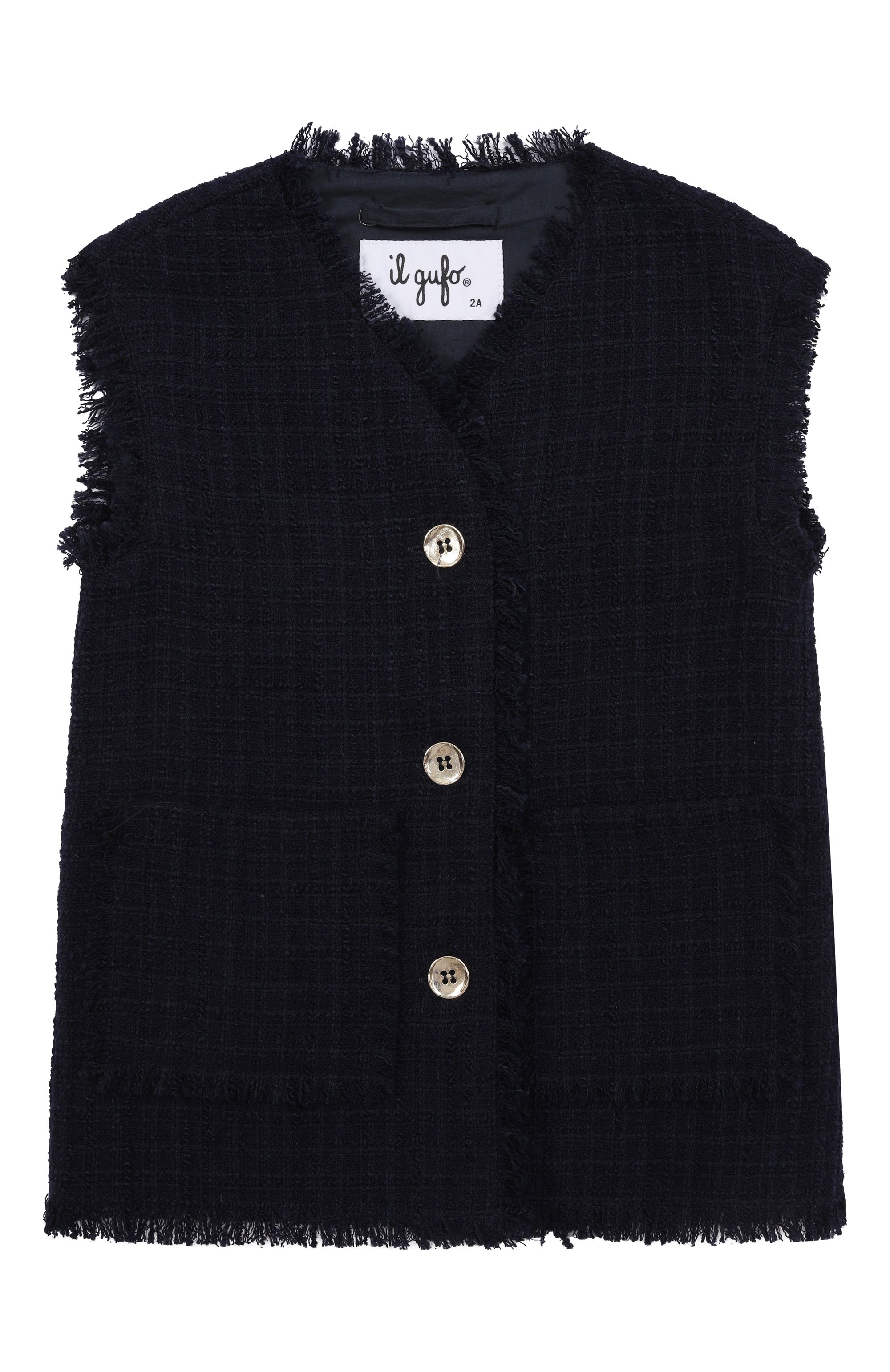 Твидовый жилет IL GUFO, арт. P25GI054C5052/2A-4A, фото 1