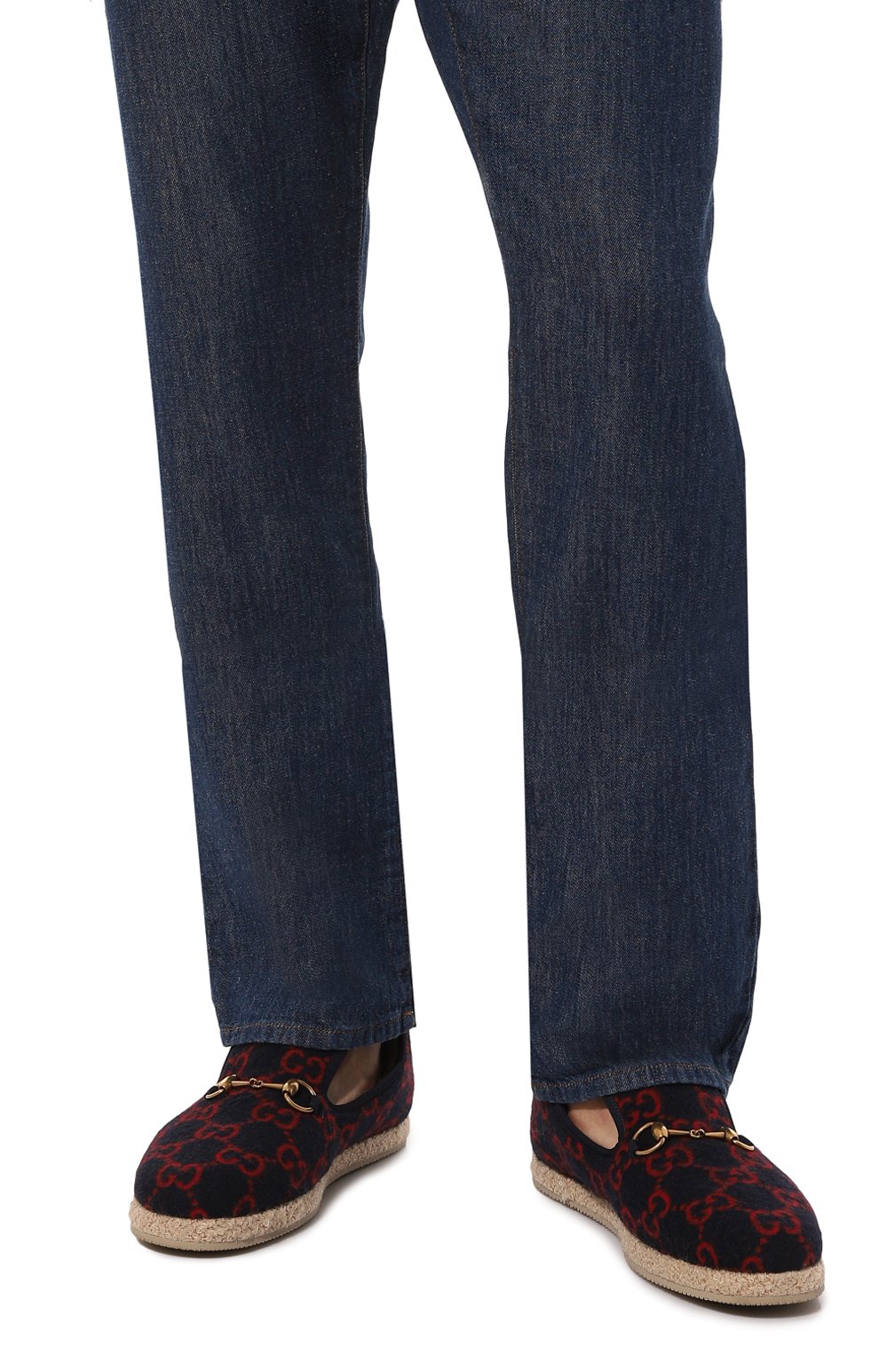 Текстильные лоферы GUCCI, арт. 574845 G3810, фото 3