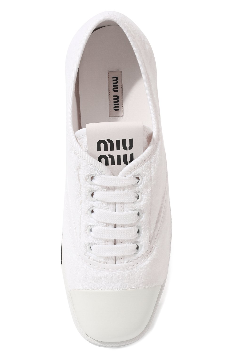Текстильные кеды MIU MIU, арт. 5E712D-H39-F0009-005, фото 6