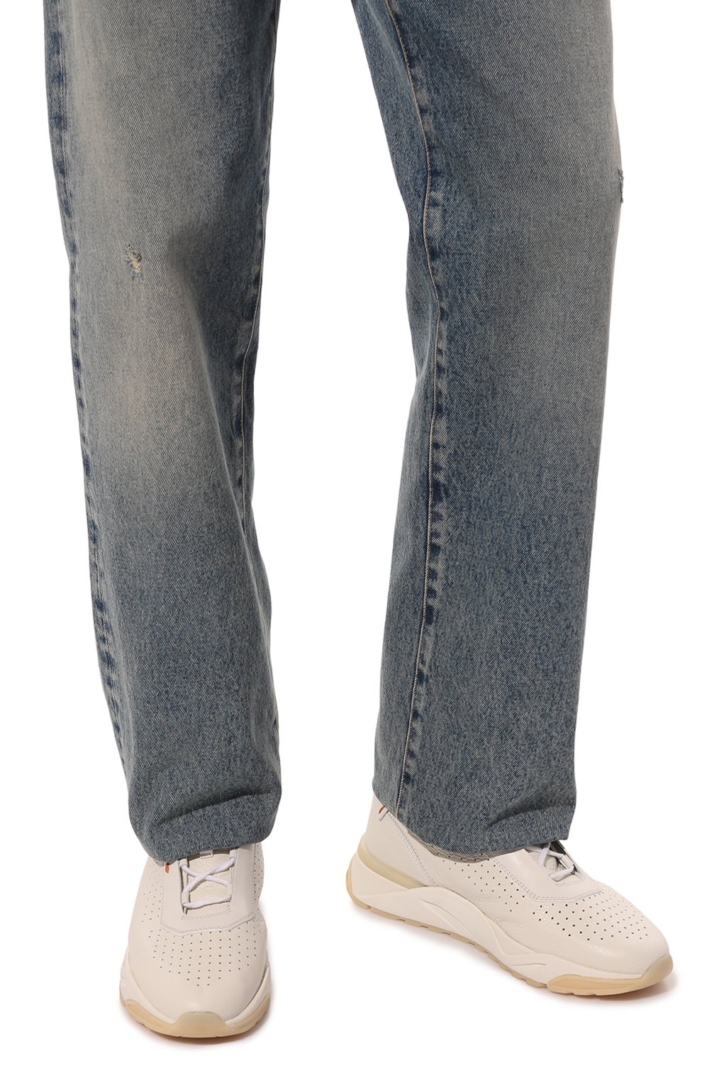 Кожаные кроссовки innova SANTONI, арт. MBIM21693BTTCSU5I55, фото 3