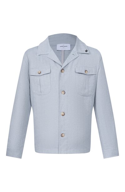 Мужская рубашка изо льна и хлопка GRAN SASSO, арт. 78174/57000