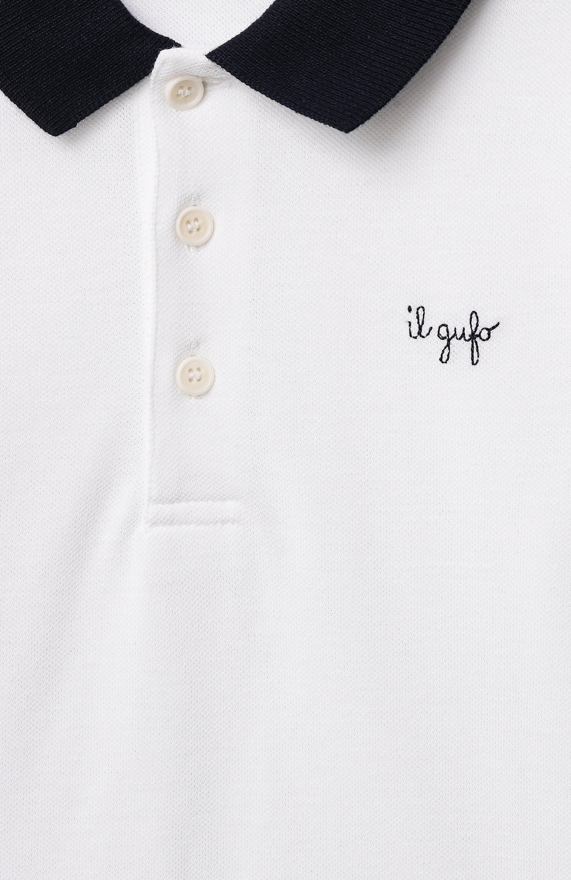 Хлопковое поло IL GUFO, арт. P25PC067M0095/10A-14A, фото 3