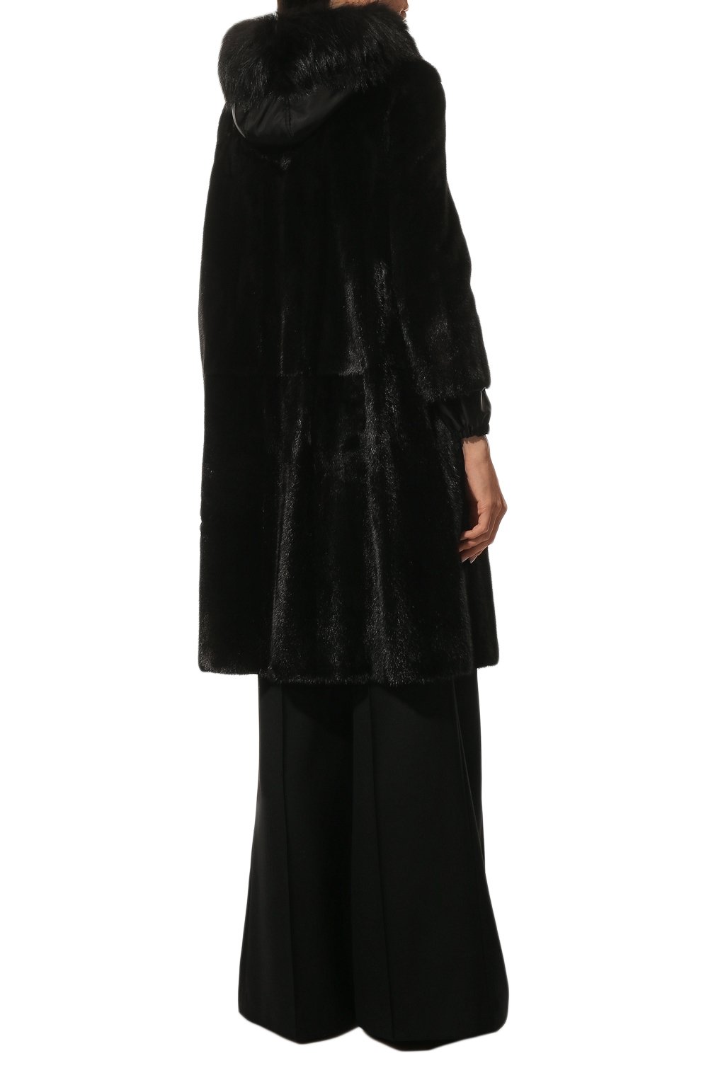 Шуба из меха норки PRADA, арт. 166370-1Y5A-F0002-211, фото 4