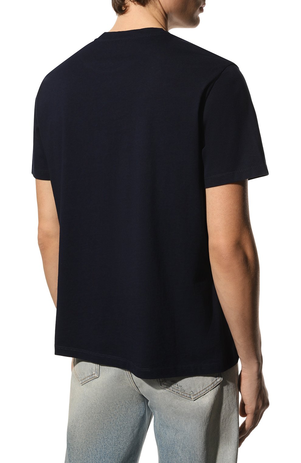 Хлопковая футболка BISIBIGLIO, арт. 0RS0 BLACK/2212 RIF (C0TT0NE PESANTE), фото 4