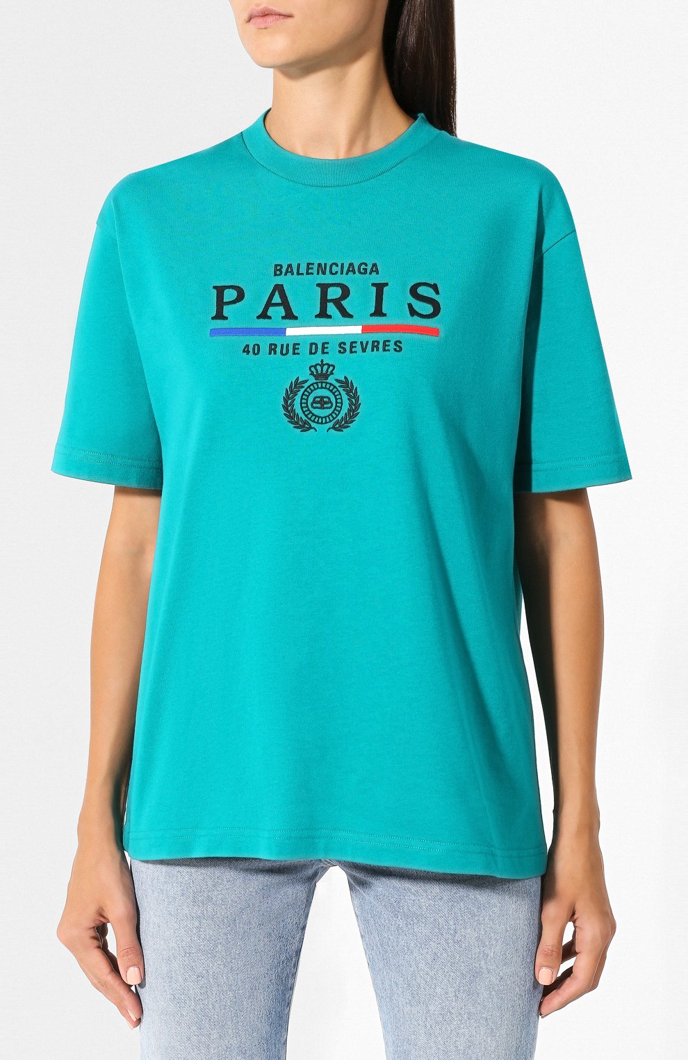 Хлопковая футболка BALENCIAGA, арт. 594599/TGV48, фото 3