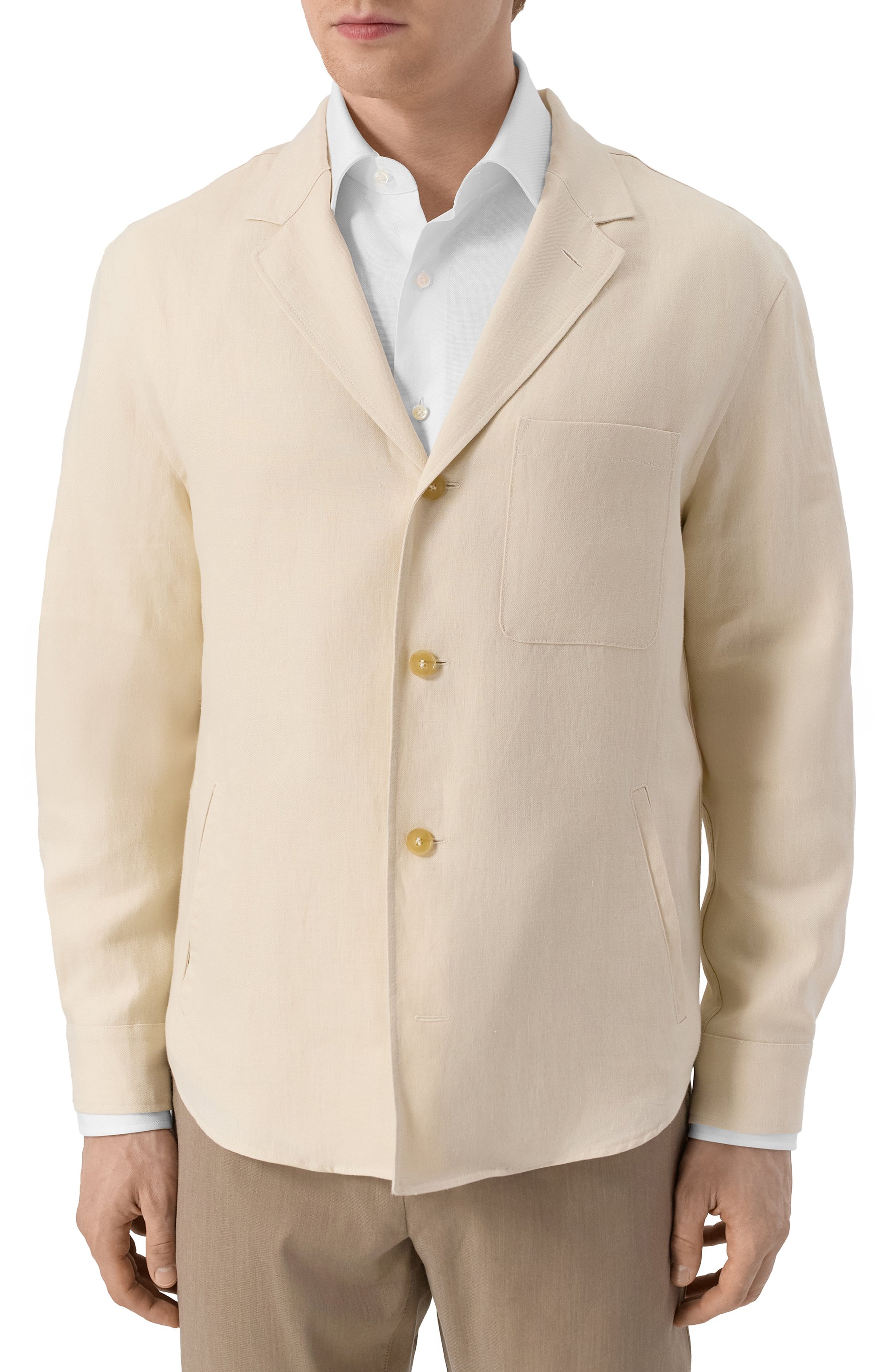 Льняной пиджак CANALI, арт. 31015/AE05539, фото 4