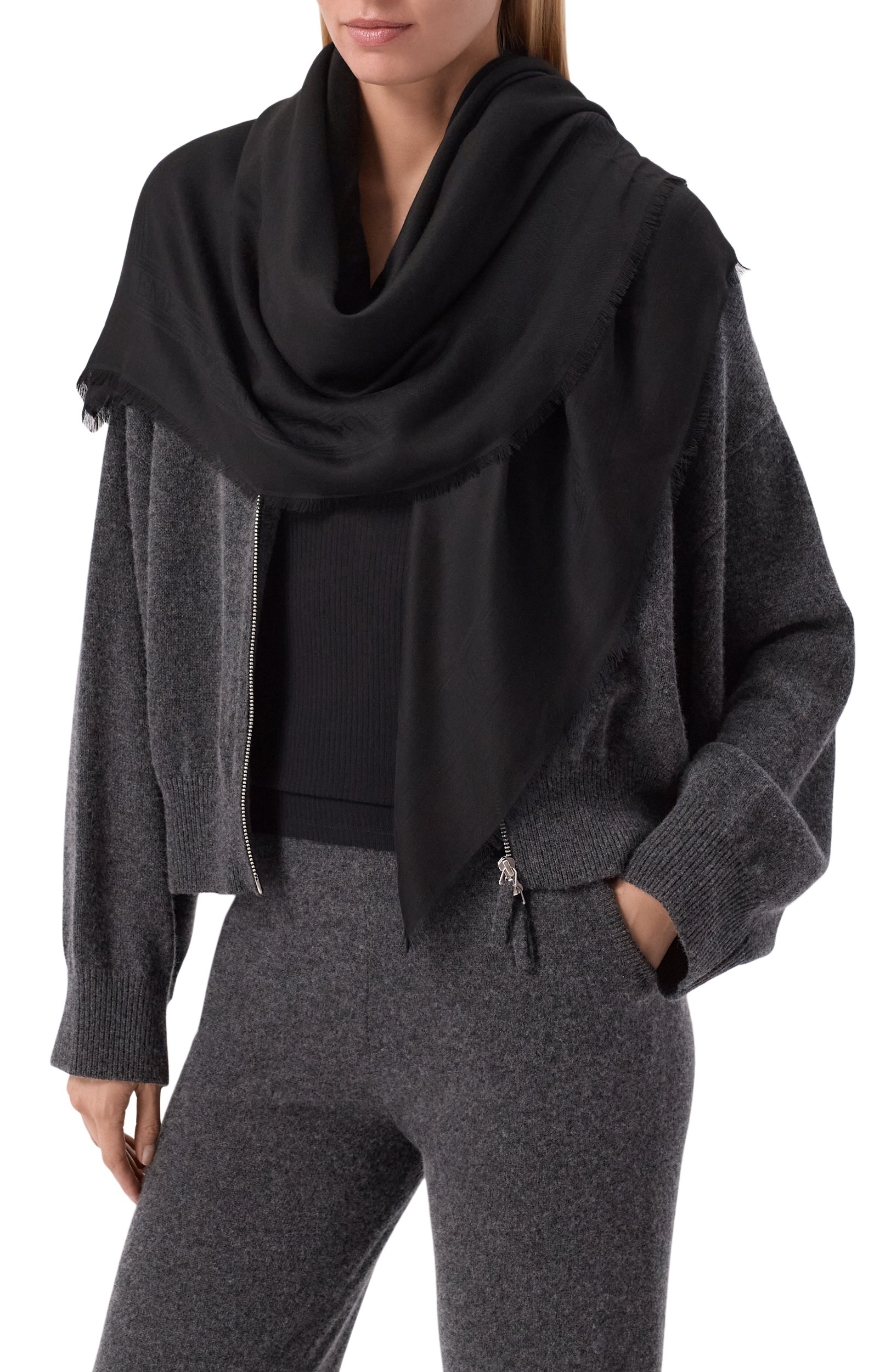 Шаль из вискозы EMPORIO ARMANI, арт. EW004940/AF26959, фото 2