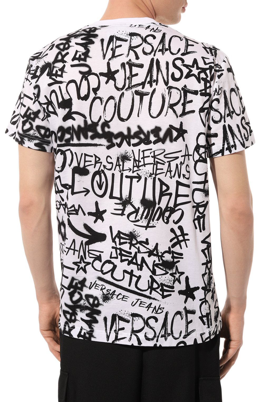 Хлопковая футболка VERSACE JEANS COUTURE, арт. 75GAH6S0/JS211, фото 4