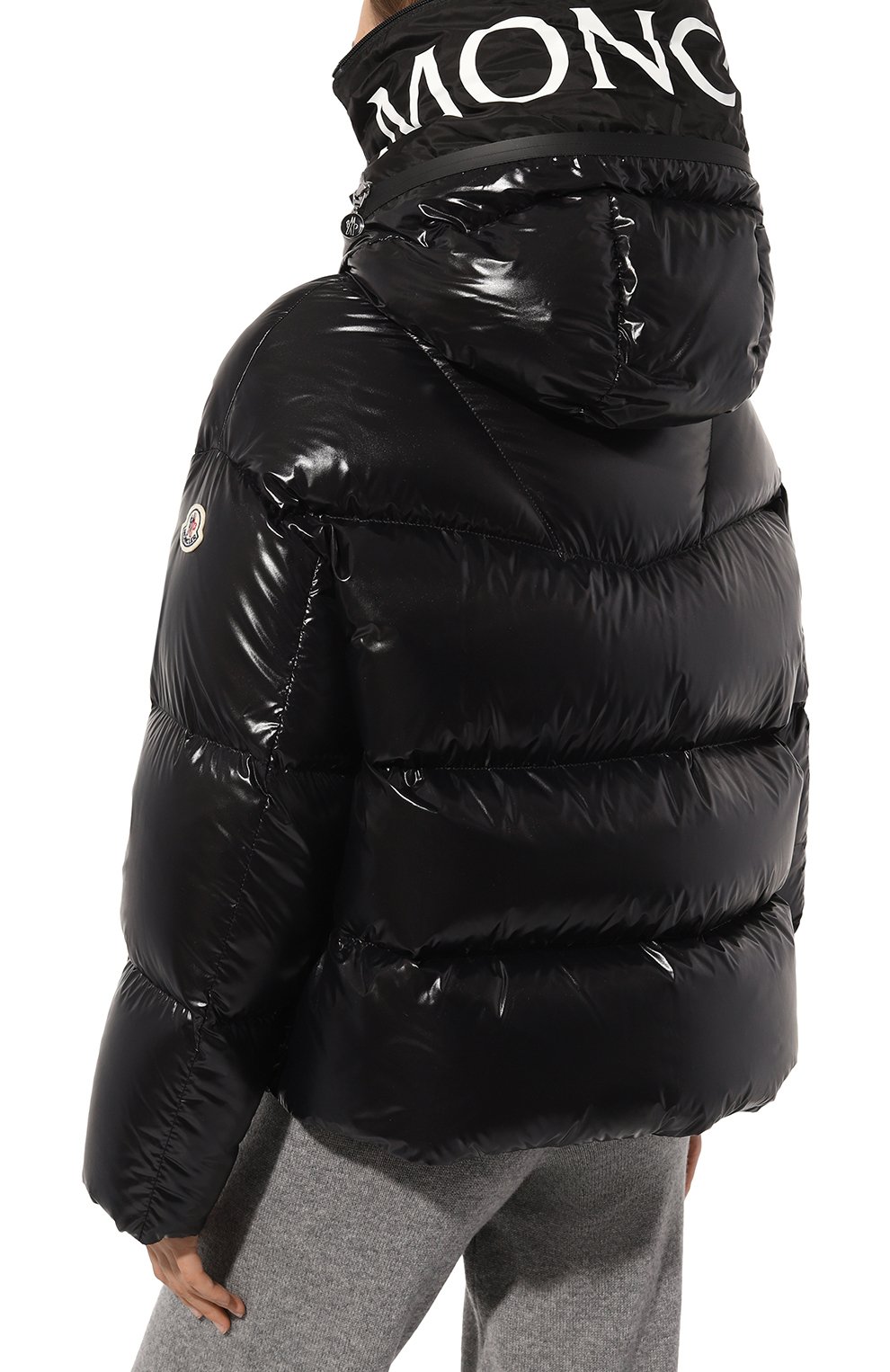 Пуховик huppe MONCLER черного цвета по цене 199500 руб., арт. 1A001.31/5963V, фото 6 Пуховик huppe MONCLER, арт. 1A001.31/5963V, фото 6