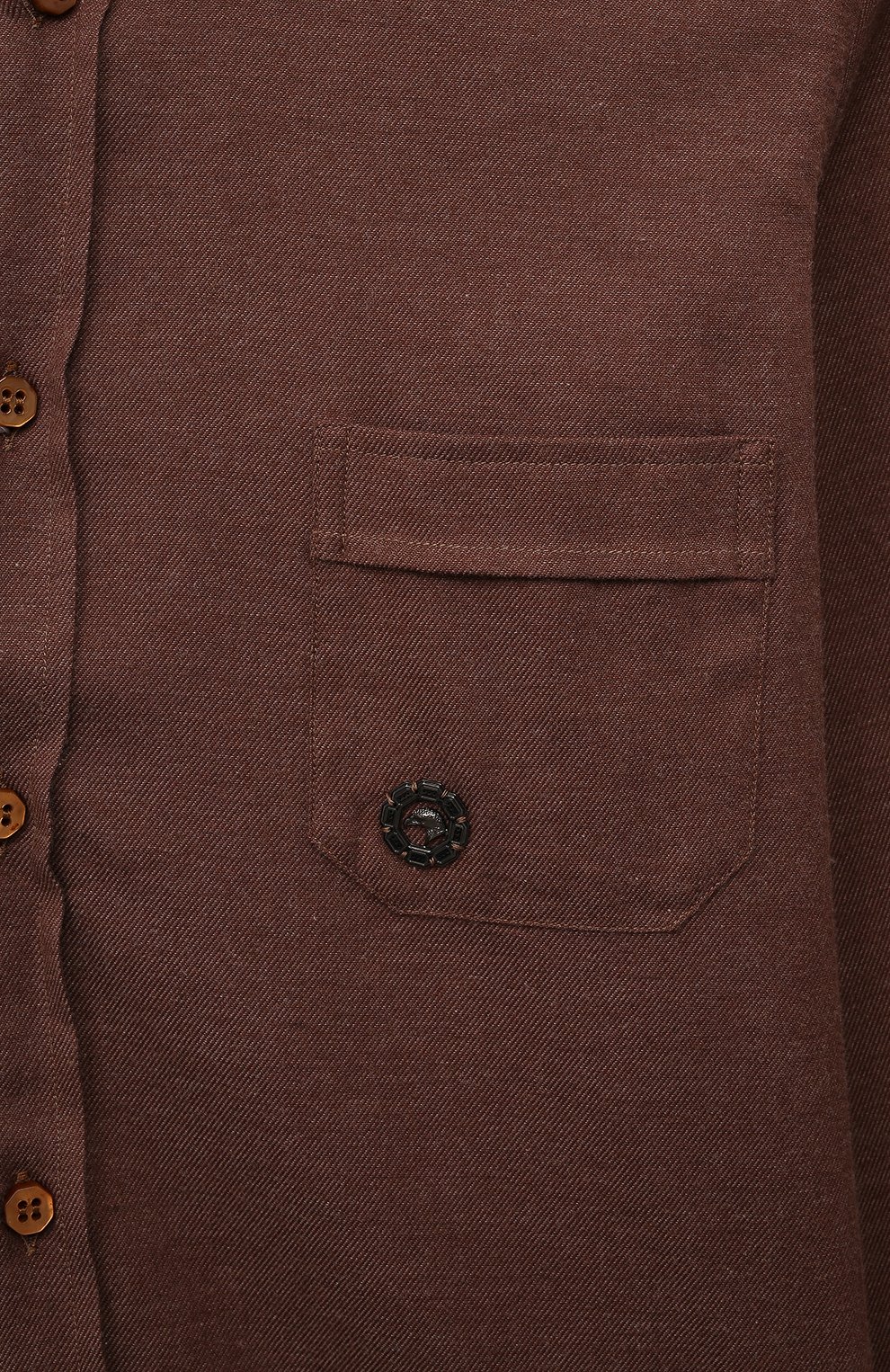 Хлопковая рубашка STEFANO RICCI JUNIOR коричневого цвета по цене 24050 руб., арт. YC003426/M2600, фото 3 Хлопковая рубашка STEFANO RICCI JUNIOR, арт. YC003426/M2600, фото 3