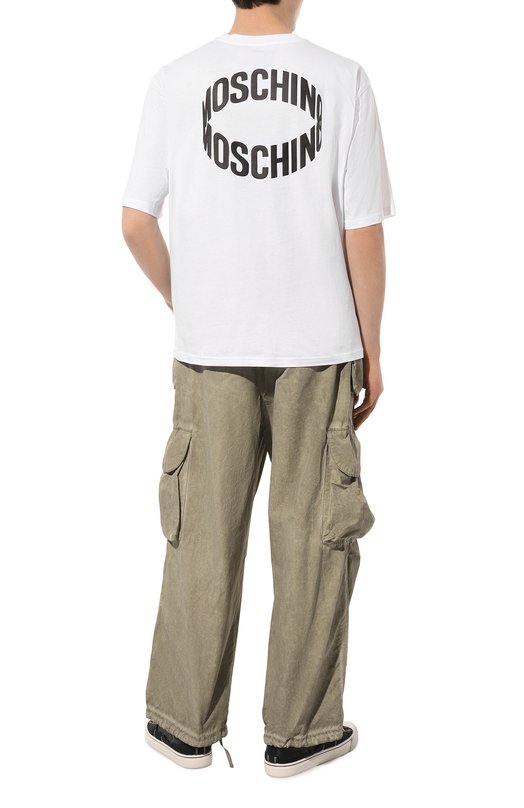 

Хлопковая футболка Moschino, Белый