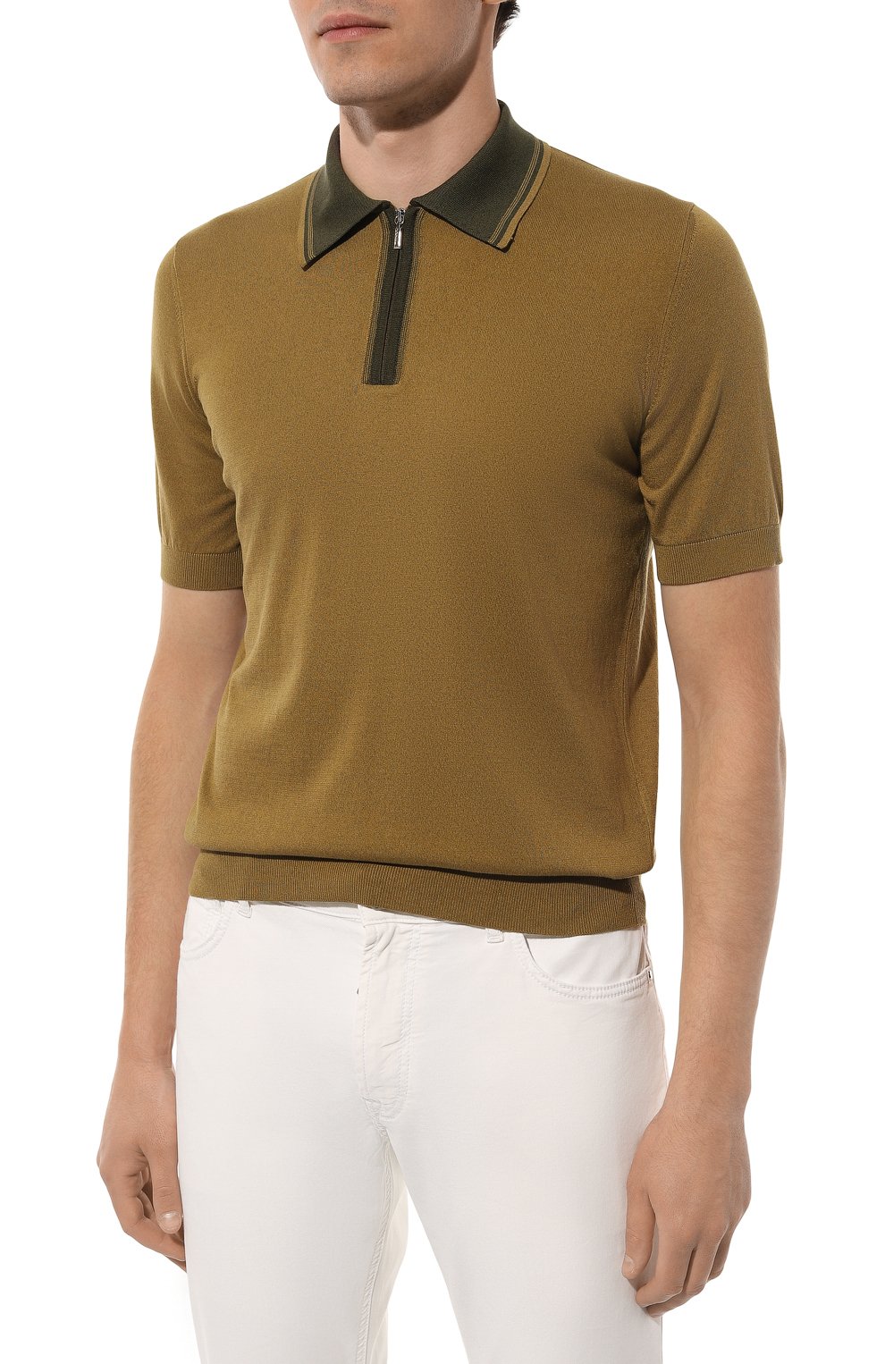 Поло из хлопка и шелка ZILLI, арт. KZP002M0142VUC000M, фото 3