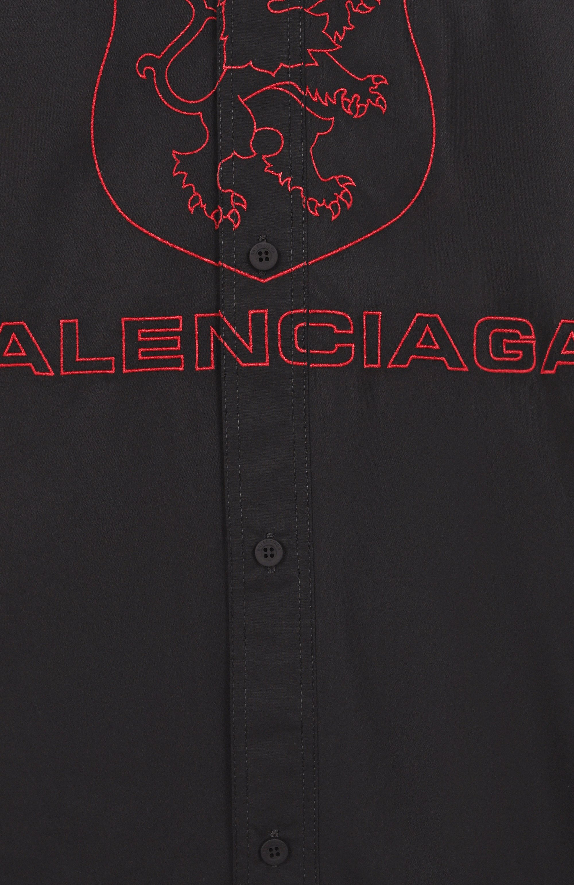 Хлопковая рубашка BALENCIAGA, арт. 814601/TNM60, фото 6