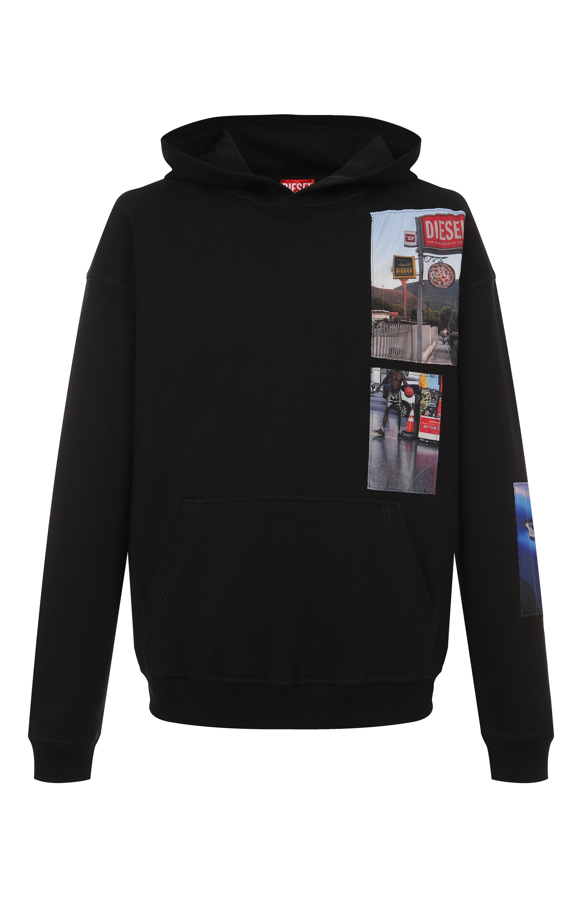 Хлопковое худи DIESEL, арт. A19642/0BMBJ, фото 1