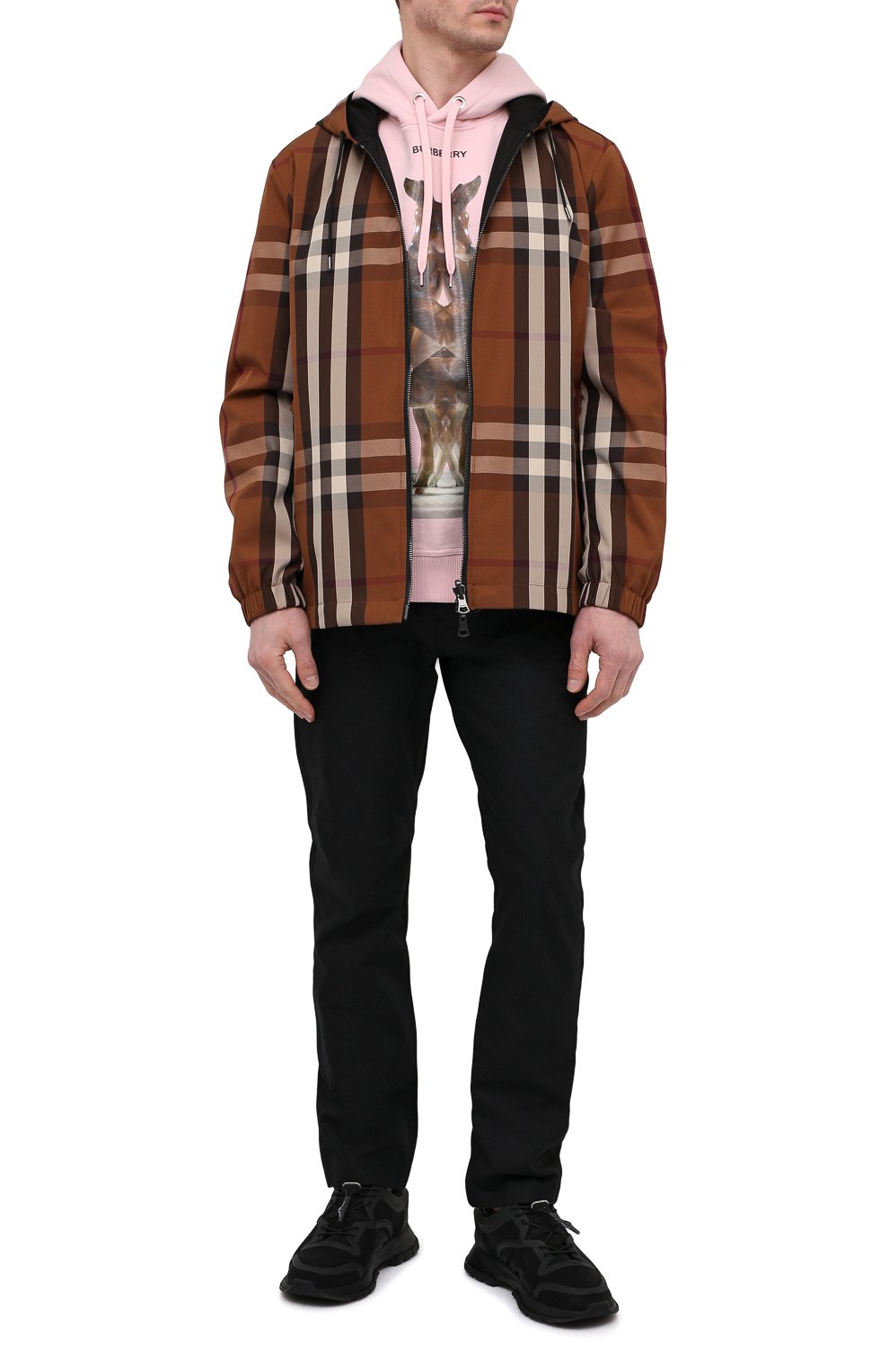 Хлопковое худи BURBERRY, арт. 8037776, фото 2