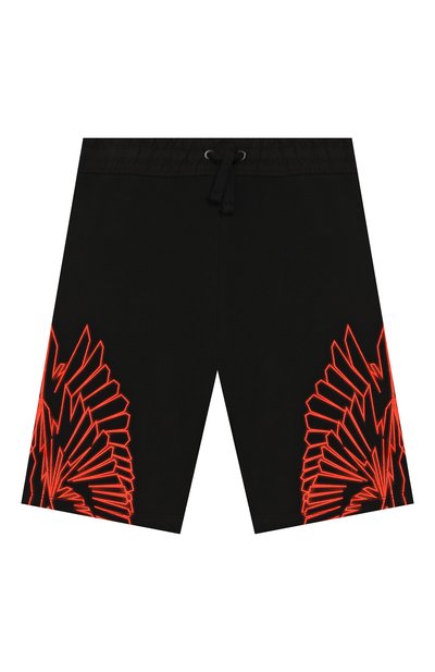 Хлопковые шорты MARCELO BURLON KIDS OF MILAN, арт. 20E/B/MB/3206/0020/2-6Y, фото 1