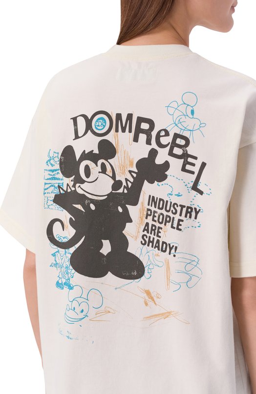 Хлопковая футболка DOMREBEL SHADY/T-SHIRT Белый  SHADY/T-SHIRT Фото 5