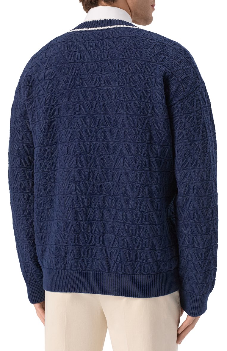 Хлопковый кардиган VALENTINO, арт. 5V3KA03XACD, фото 4