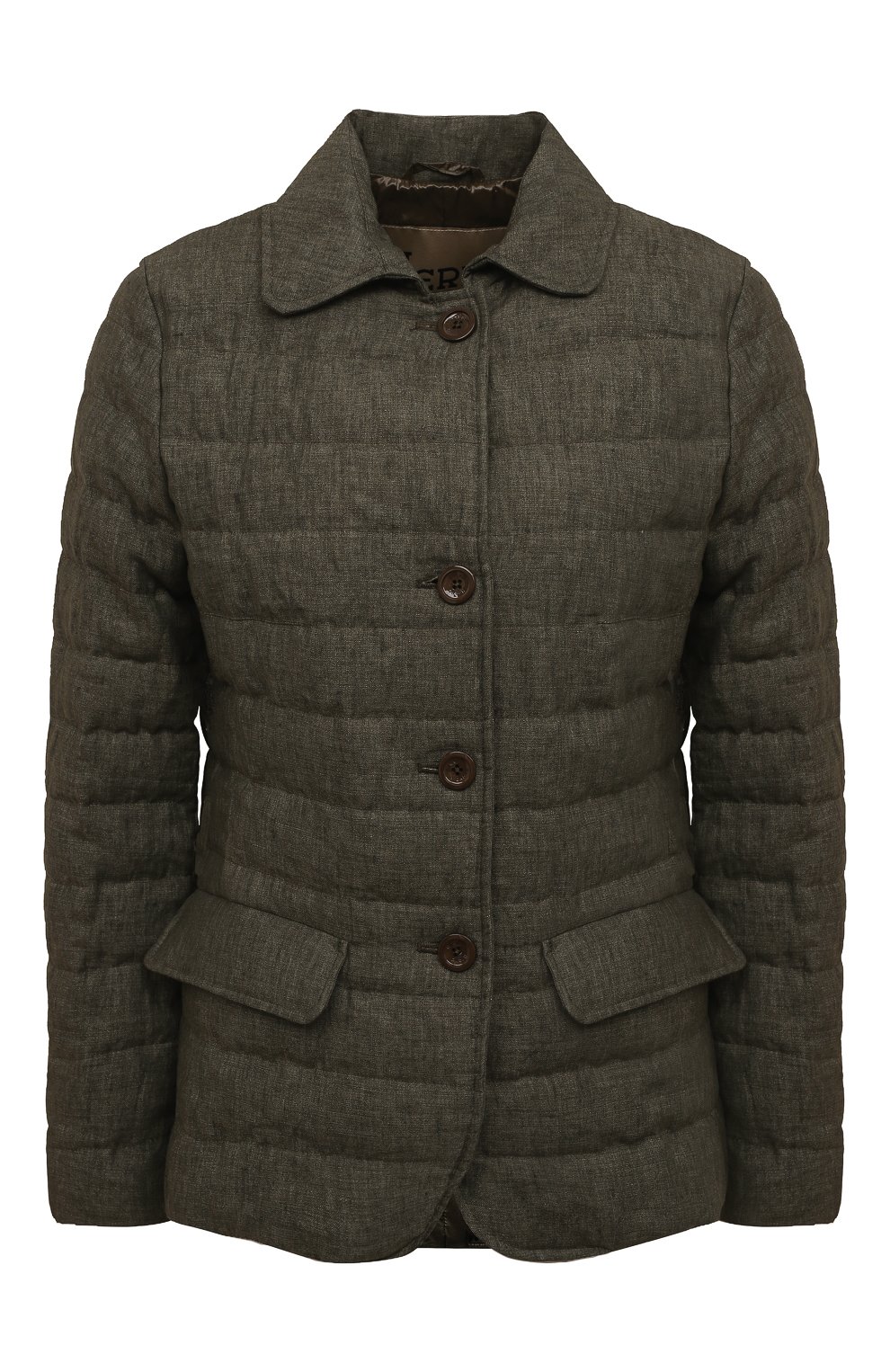 Пуховая куртка HERNO хаки цвета по цене 89950 руб., арт. PI001469D/17105, фото 1 Пуховая куртка HERNO, арт. PI001469D/17105, фото 1
