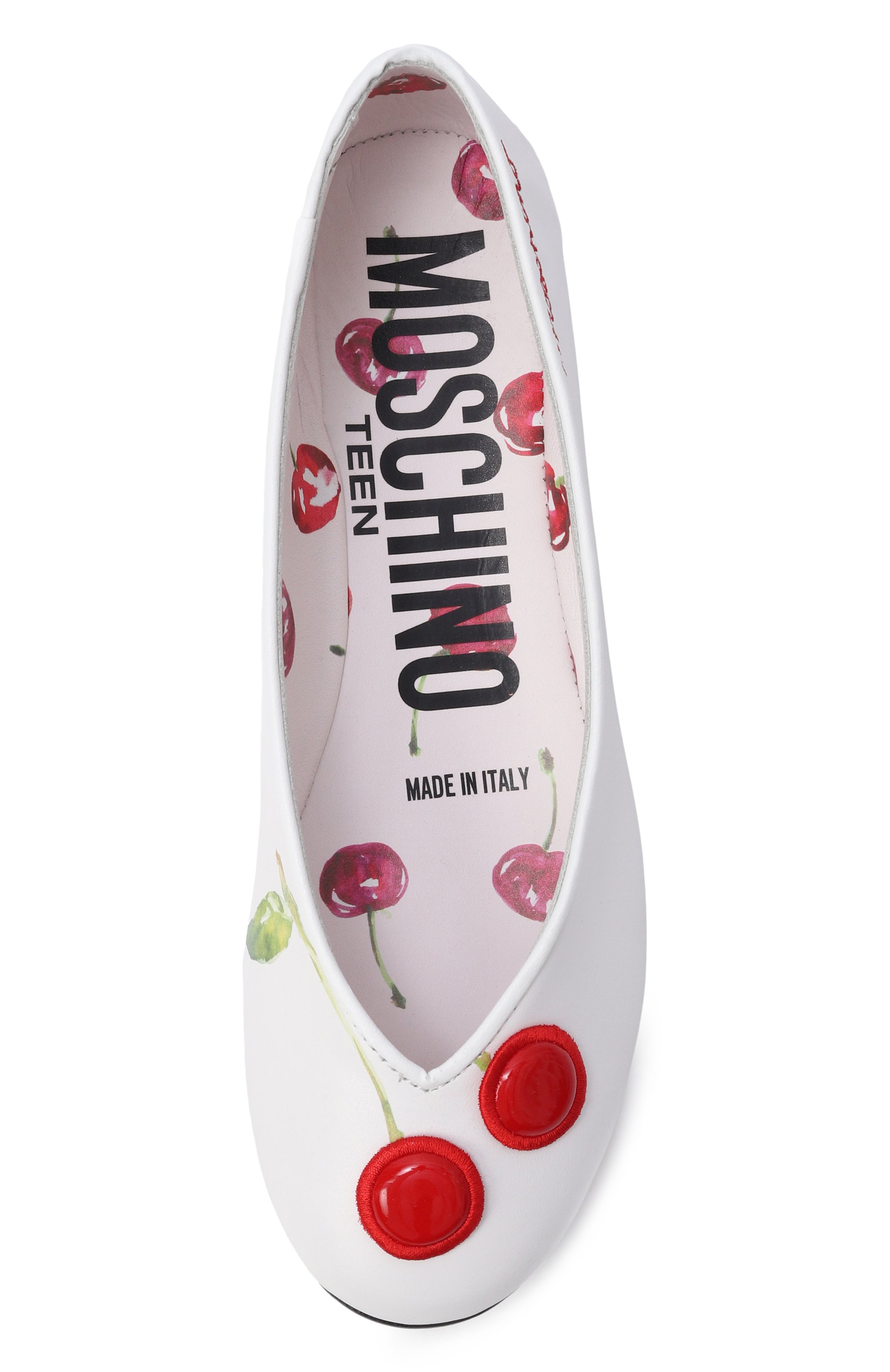 Кожаные балетки MOSCHINO, арт. 83042/VAR1_001, фото 4