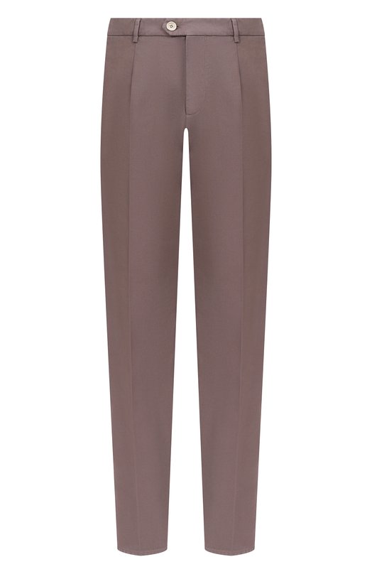 Хлопковые брюки Brunello Cucinelli M252DE1450 Коричневый M252DE1450