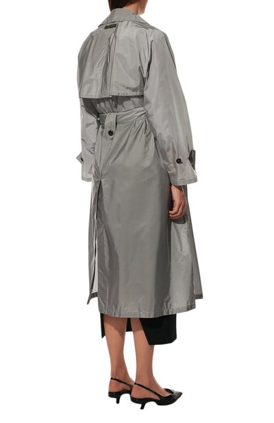 Тренч PRADA серого цвета по цене 200000 руб., арт. 291168-1WQ9-F0193-201, фото 4 Тренч PRADA, арт. 291168-1WQ9-F0193-201, фото 4