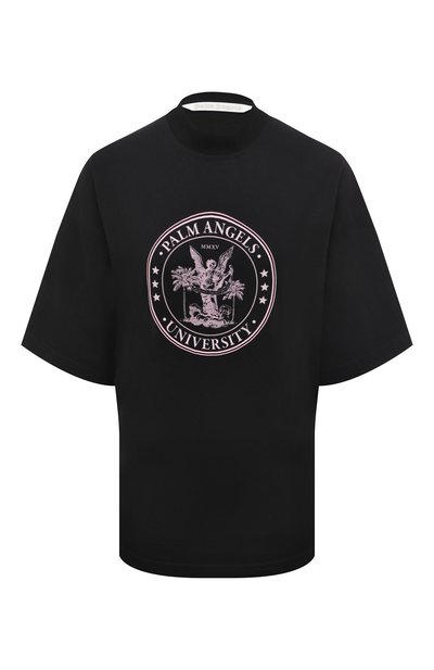Хлопковая футболка PALM ANGELS, арт. PWAA017S23JER0051033, фото 1