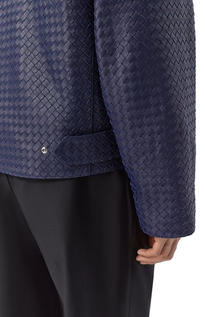 Кожаная куртка BOTTEGA VENETA темно-синего цвета по цене 1695000 руб., арт. 864757/V6AR0, фото 5 Кожаная куртка BOTTEGA VENETA, арт. 864757/V6AR0, фото 5