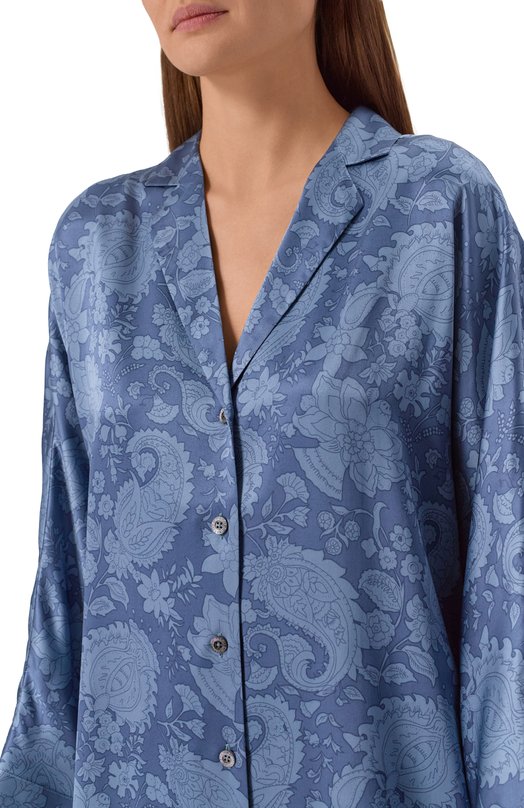 Шелковая блузка Zimmerli 6100-15003 Голубой  6100-15003 Фото 5
