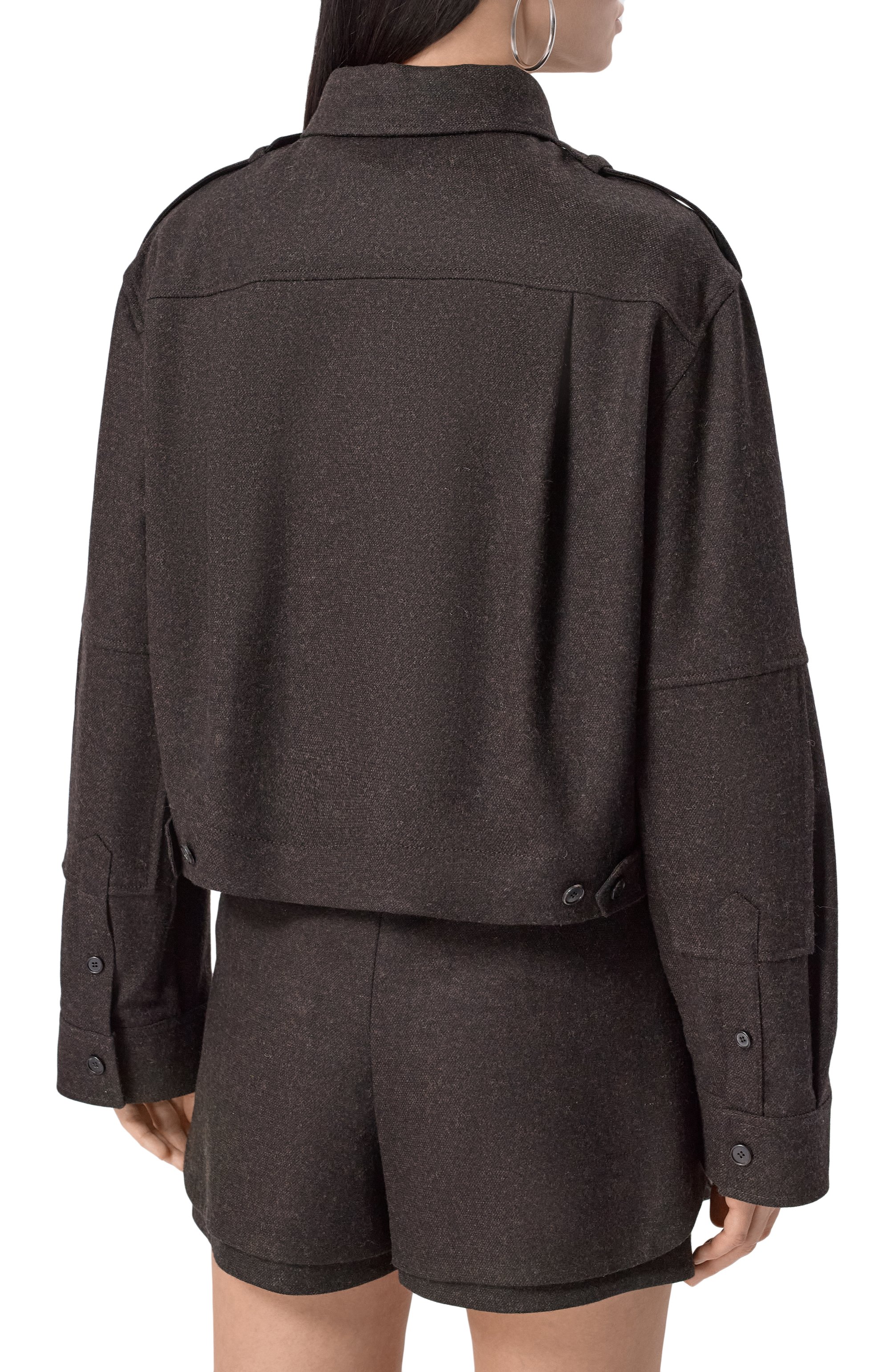 Рубашка из шерсти и кашемира JUUN.J коричневого цвета по цене 68800 руб., арт. JW4964W02, фото 4 Рубашка из шерсти и кашемира JUUN.J, арт. JW4964W02, фото 4