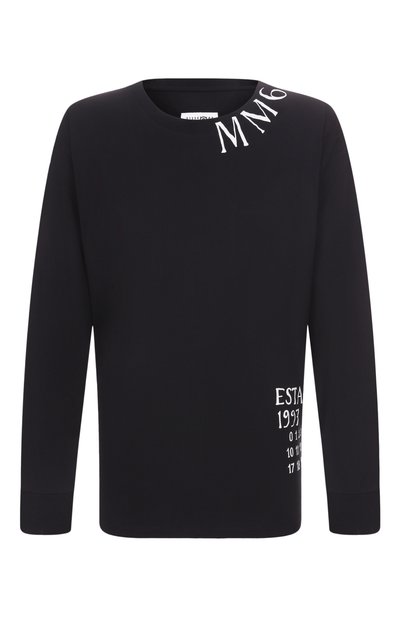 Мужская хлопковый лонгслив MM6, арт. SH0GC0047/S24312