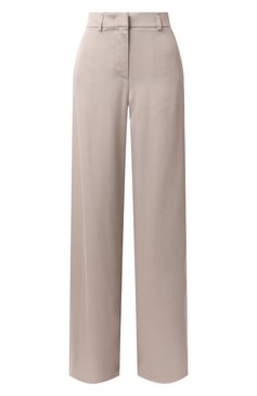 Женские брюки GIORGIO ARMANI светло-серого цвета, арт. GW000621/TE13750 | Фото 1 (Материал сплава: Проставлено; Драгоценные камни: Проставле�но; Длина (брюки, джинсы): Удлиненные; Материал внешний: Купро, Вискоза; Женское Кросс-КТ: Брюки-одежда; Силуэт Ж (брюки и джинсы): Широкие; Кросс-КТ: костюм; Стили: Кэжуэл)