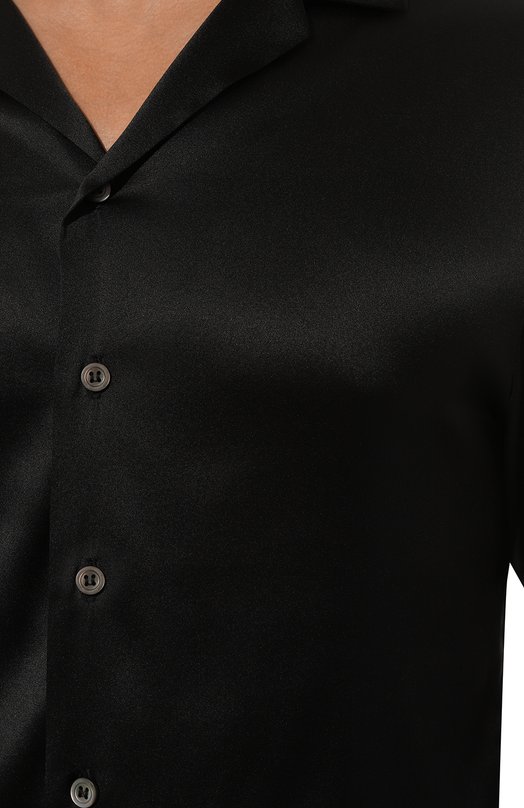 Шелковая сорочка Kiton UNWM010K0749D Чёрный  UNWM010K0749D Фото 5