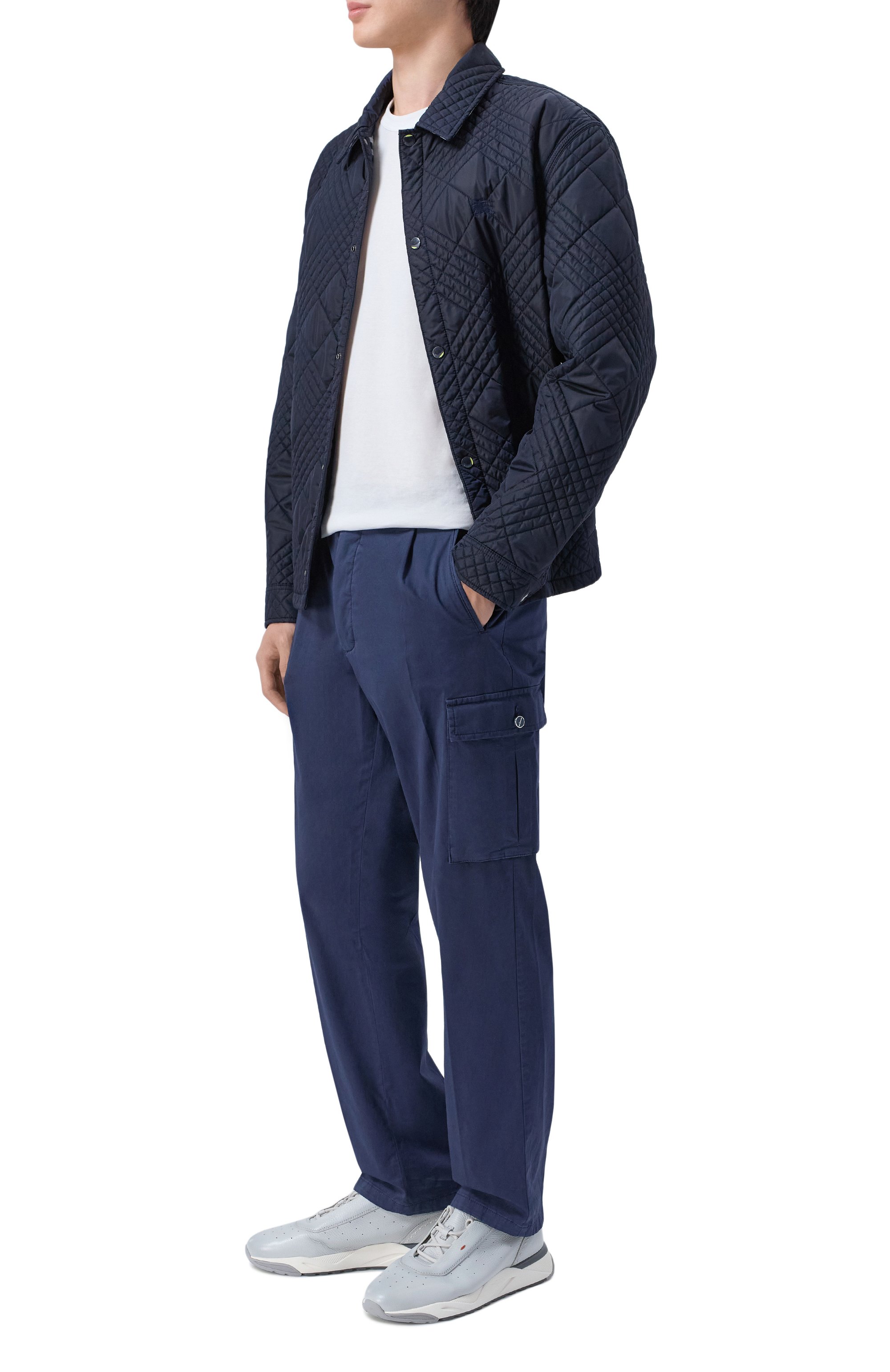 Кожаные кроссовки innova SANTONI, арт. MBIG22073BGRTEVU, фото 2