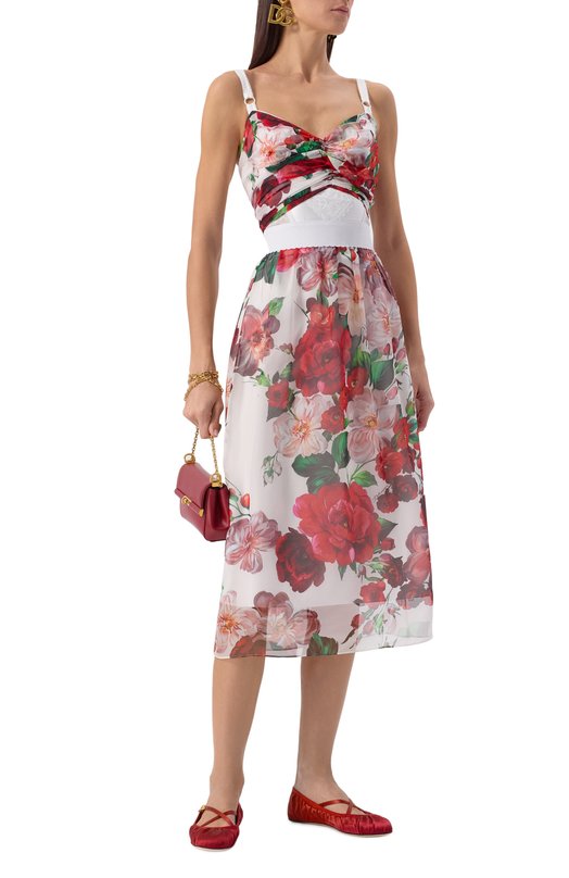 Текстильные балетки Vally Dolce & Gabbana CB0258/AD160 Красный  CB0258/AD160 Фото 2