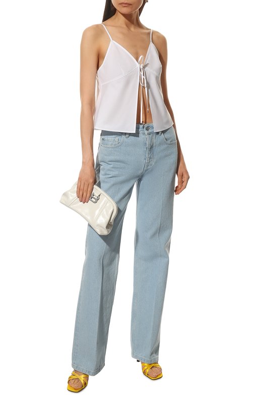 Хлопковый топ alexanderwang.t Белый, фото 2