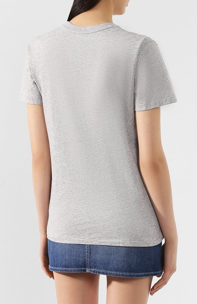 Хлопковая футболка POLO RALPH LAUREN серого цвета по цене 8375 руб., арт. 211744685, фото 4 Хлопковая футболка POLO RALPH LAUREN, арт. 211744685, фото 4