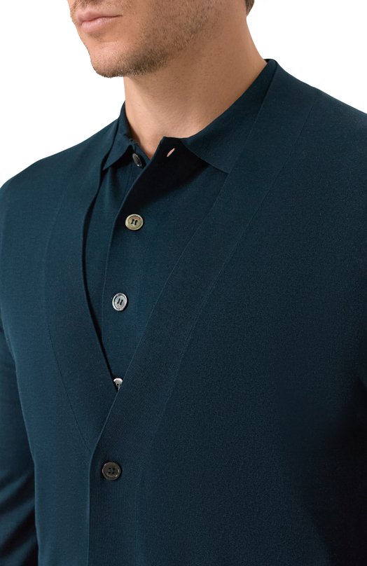 Шелковый кардиган 12 STOREEZ 137298 Зелёный  137298 Фото 5