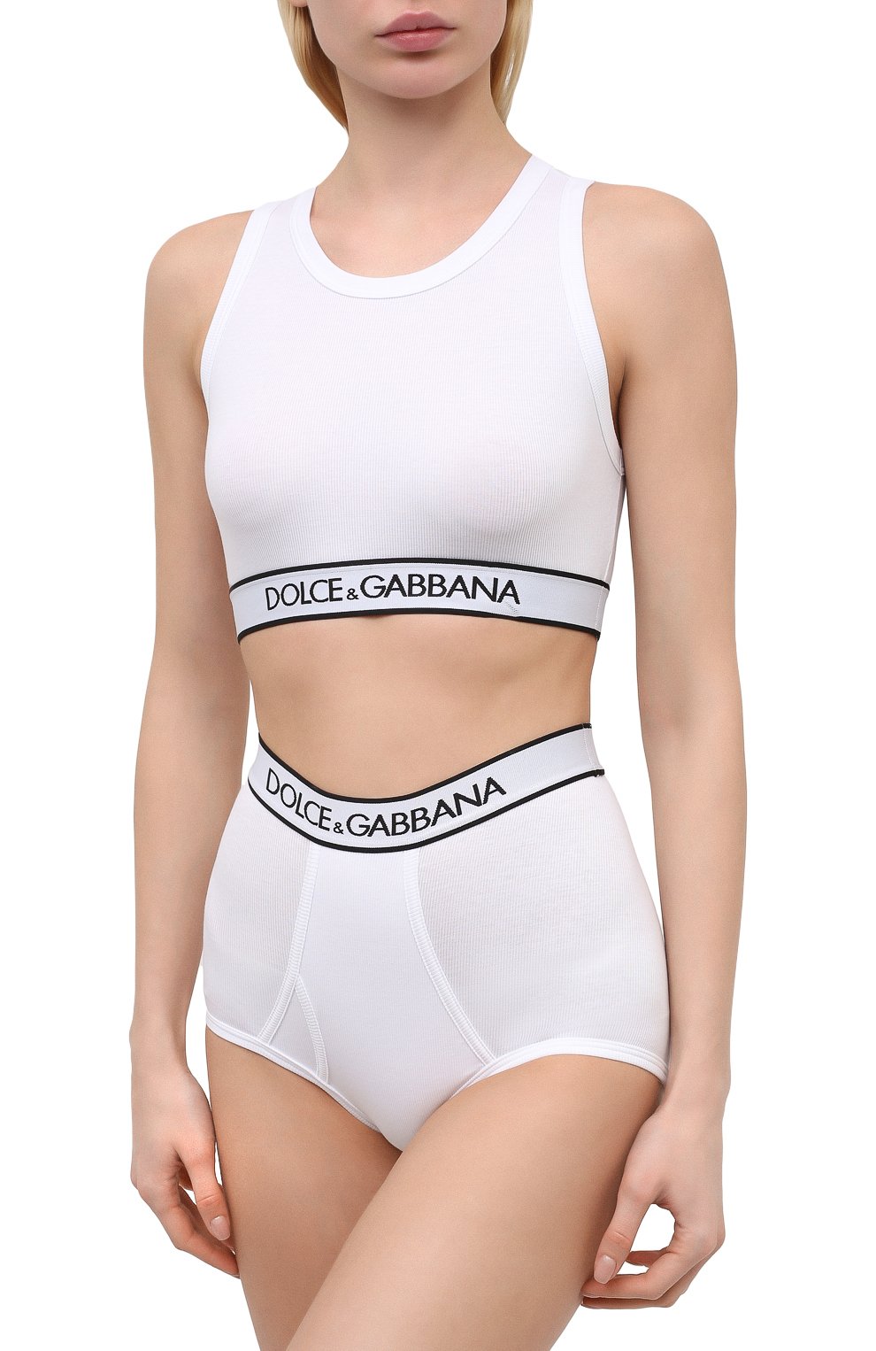 Трусы-шорты DOLCE & GABBANA белого цвета по цене 11500 руб., арт. 02A88T/FUGF5, фото 2 Трусы-шорты DOLCE & GABBANA, арт. 02A88T/FUGF5, фото 2