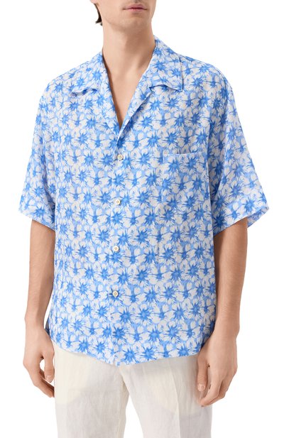 Льняная рубашка KITON, арт. UMC028H0924701, фото 3